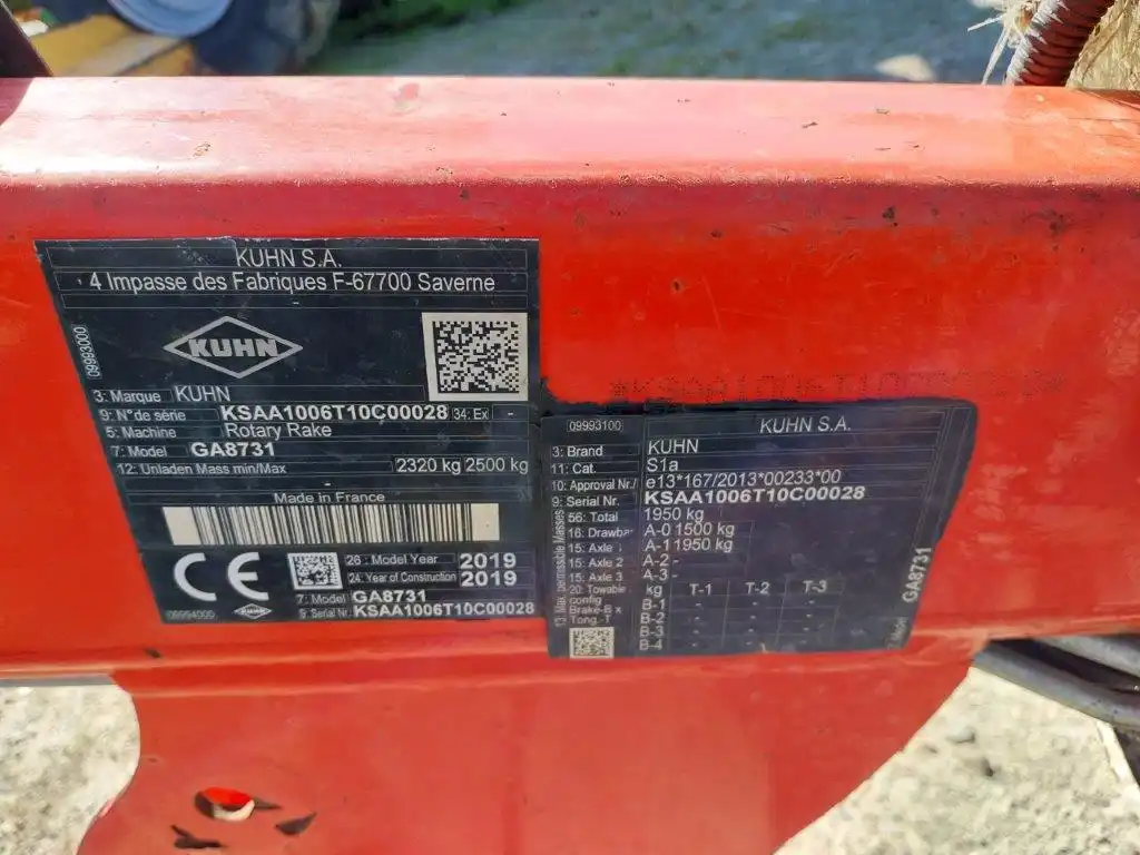 Image KUHN ANDAINEUR GA8731 KUHN OCC